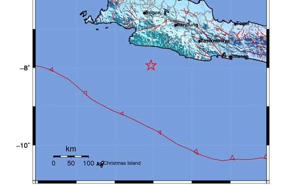 Gempabumi Magnitudo 5,3 Guncang Pantai Selatan Cianjur, Jawa Barat