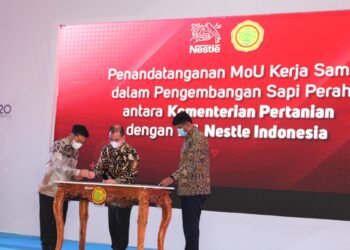 Kementan Gandeng PT. Nestle Tingkatkan Produksi Susu di Indonesia