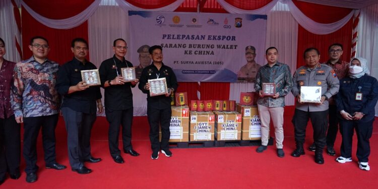 Mentan Lepas  Ekspor Sarang Burung Walet Ke China Senilai Rp 8 Miliar