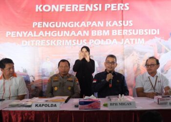 BPH Migas, Polda Jatim Amankan 45,5 Ton Solar Subsidi Yang Akan Diselewengkan