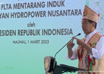 Presiden RI Resmikan Dimulainya Pembangunan PLTA Mentarang