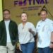 Direktur Utama PT Java Festival Production Dewi Gontha bersama sejumlah pihak pendukungJakarta International BNI Java Jazz Festival