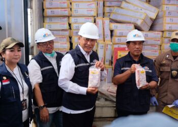 Dirut BULOG Pantau Langsung Kedatangan Daging Beku, Stok Aman