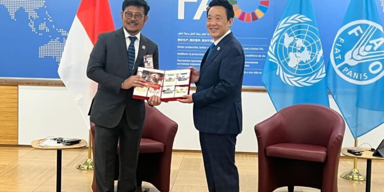 Mentan SYL, Dirjen FAO Sepakat Perkuat Pertanian Kawasan Pasifik, Selatan Afrika