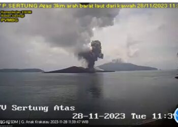 Gunung Anak Krakatau Erupsi, Masyarakat Diimbau Tidak Dekati Radius 5 km dari Kawah
