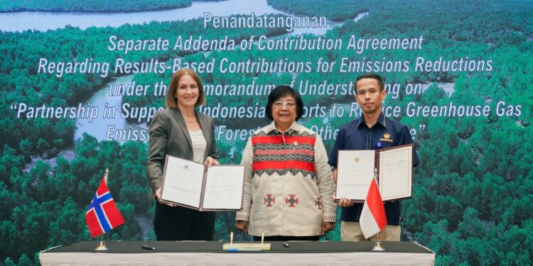 Norwegia Lanjutkan Kontribusi US$100 Juta untuk FOLU Netsink Indonesia