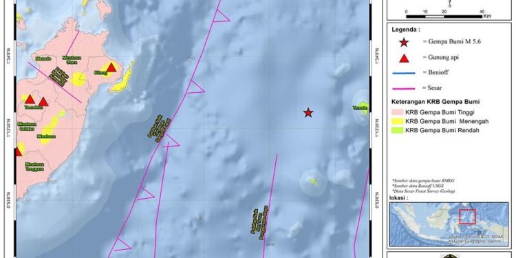 Badan Geologi: Gempa Sulut Tidak Sebabkan Tsunami dan Bahaya Ikutan